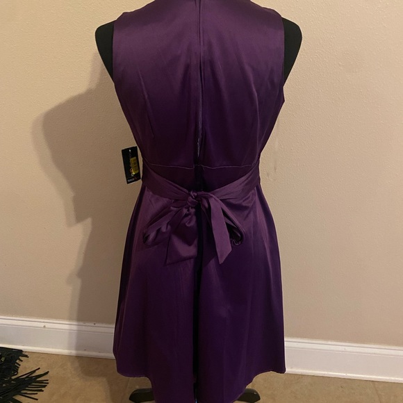 JUNIORS PURPLE PLUM TEEZE ME DRESS SIZE 11 - Picture 2 of 3